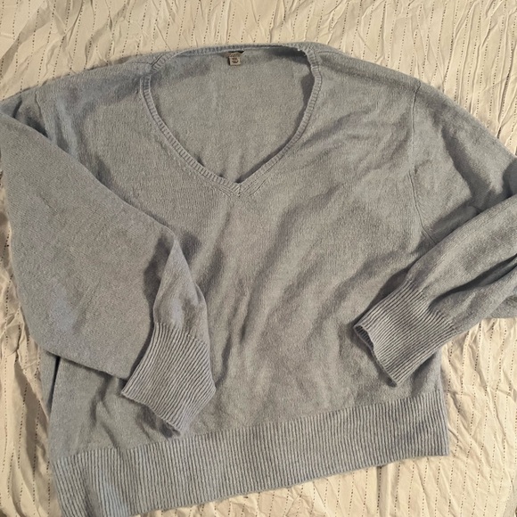 A New Day Light Blue V-Neck Sweater - Picture 2 of 4